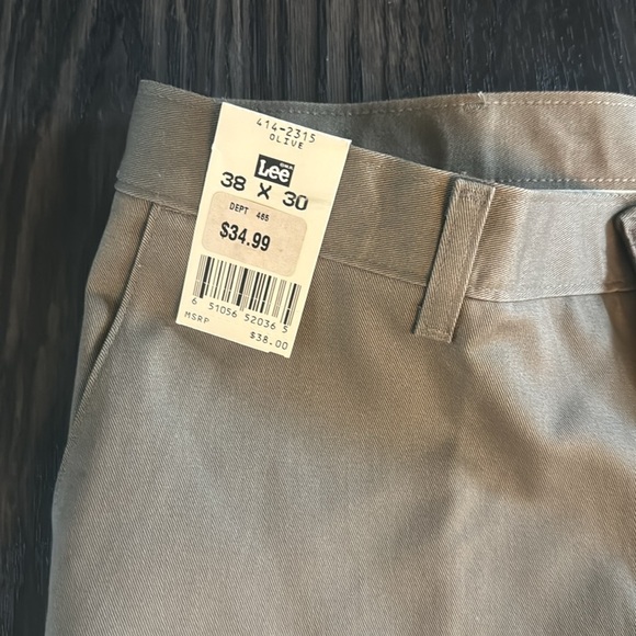NWT🍍LEE SLACKS🍍sz 38x30 - Picture 2 of 3
